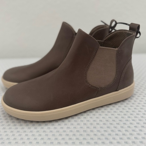 Ecco Soft 7 Women’s Leather Brown Chelsea Boots size 4-4.5 - Picture 1 of 11